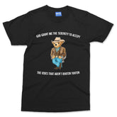 Serenity Bear T-shirt God Grant Me The Serenity To Accept The Vibes Funny Tee